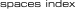spaces index